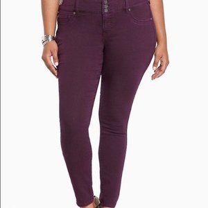 Torrid Jegging/Stretch Skinny Jeans in Plum - 16R
